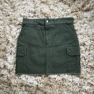 Forever 21 womans olive green mini shirt M